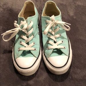 Mint green converse